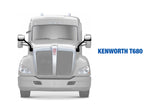 Hood Mirrors Chrome Set 2011-2021 Kenworth T680