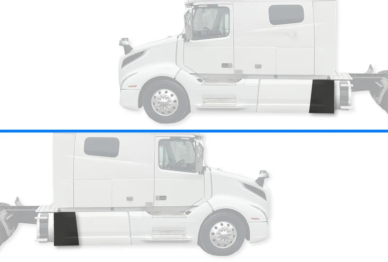Rear Side Fairing Panels Set 2018-2024 Volvo VNL