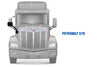 Hood Mirror Black Passenger 2010-2017 Peterbilt 579