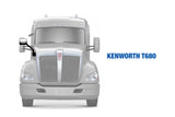 Hood Mirror Chrome Passenger 2011-2021 Kenworth T680