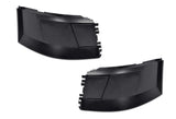 Bumper Corners No Fog Holes Plastic Set 2004-2015 Volvo VNL