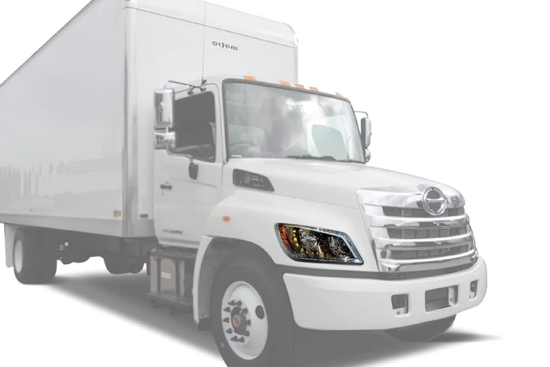 Headlight LED 12V Black Passenger 2014-2016 Hino