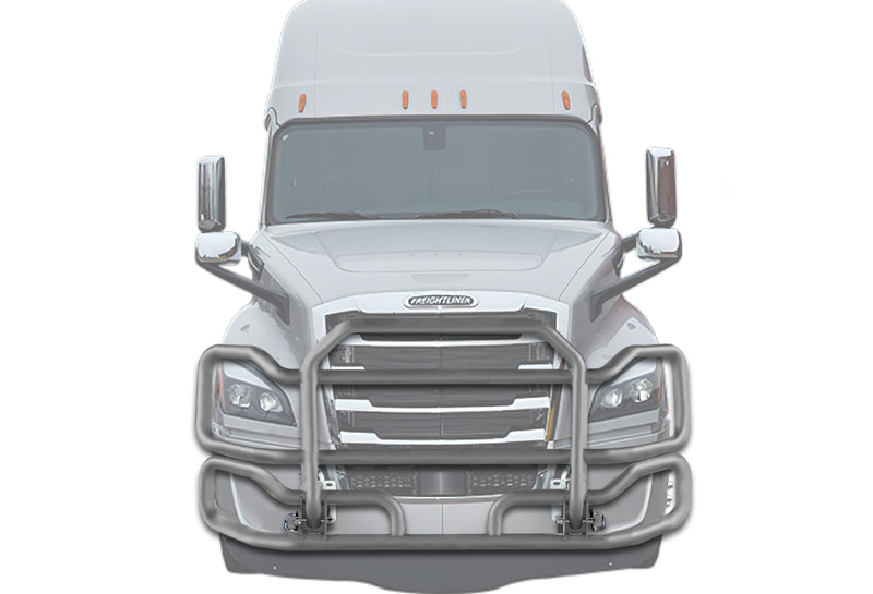 Front Grey Grille Guard Large 2018+ Freightliner Cascadia 126 116