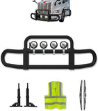 Front Steel Grille Deer Guard Black Herd 200 Peterbilt SBA