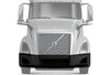 Kozak Plastic Bumper Set With Brackets Without Fog Light Holes Volvo VNL 2018+ - 
