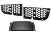 Front Bumper Upper Trim Mesh Grilles with Radar Cover Set 2018-2024 Freightliner Cascadia