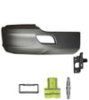 Bumper Extension Corner Plastic Black Passenger Kenworth T680