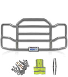 Grille Guard Large Chrome with Lights 2010+ Kenworth T700