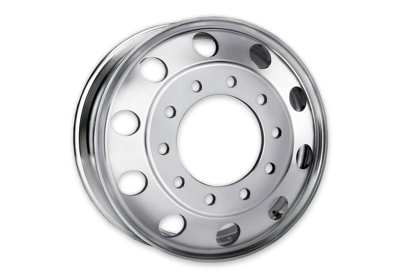 Forged Aluminum Wheel 22.5" x 8.25" 10 Lug on 285.75 mm Semi-Polished