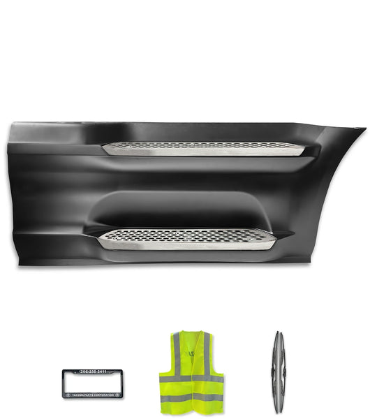 Front Step Side Panel w/Bracket, Upper & Lower Metal Steps Passenger 2022+ Peterbilt 579