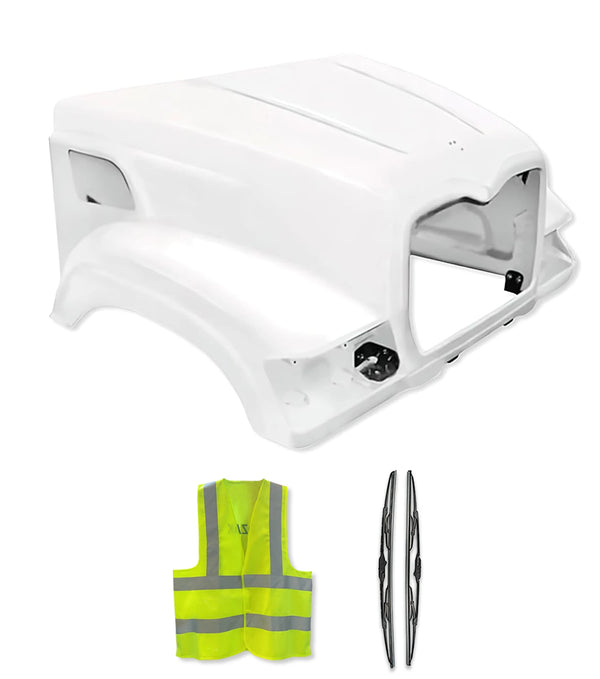 Hood Shell Fiberglass 2002-2007 Mack CV713 Granite