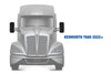 Door Mirror Covers Black Set 2022+ Kenworth T680 New Gen