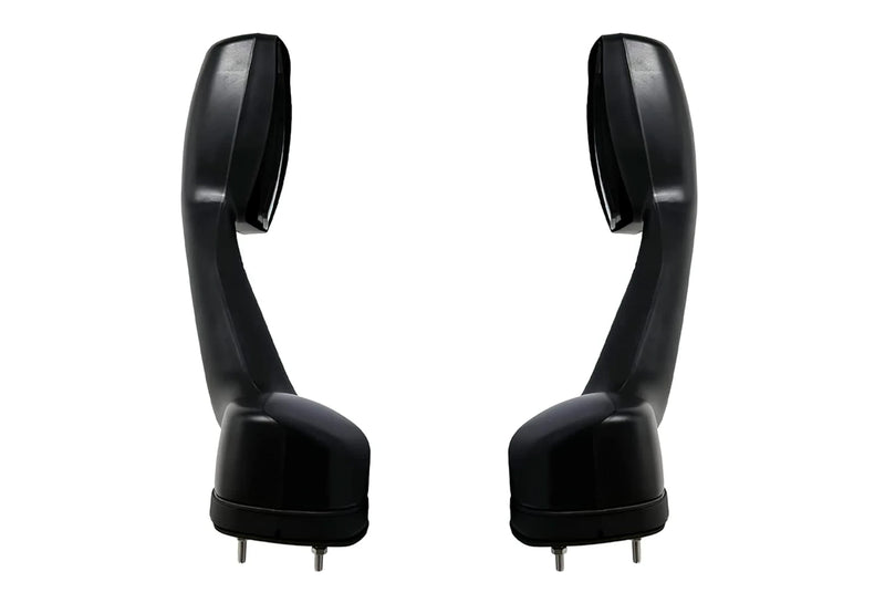 Hood Mirrors Black Set Peterbilt 587
