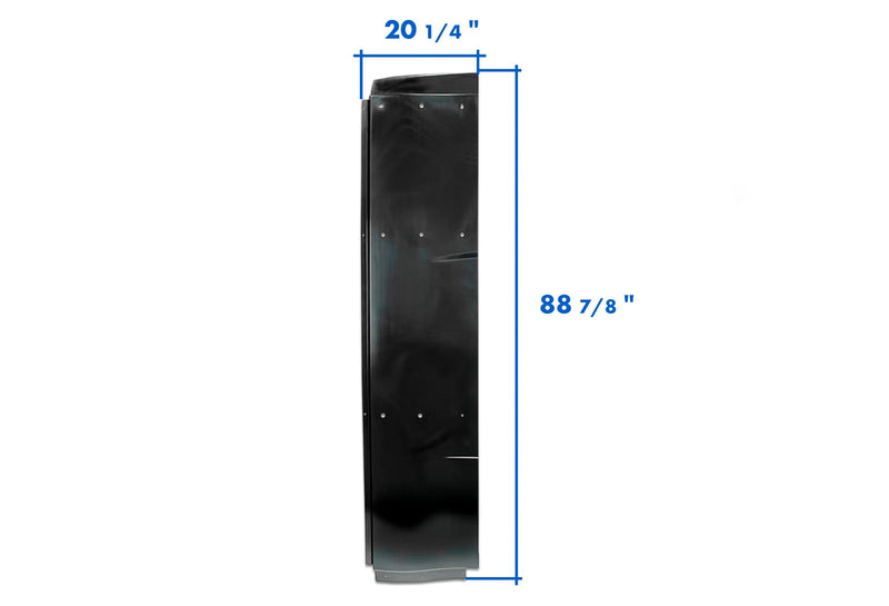 Lower Wind Fairing Cab Panel Plastic w/Extension & Brackets Passenger International LT625