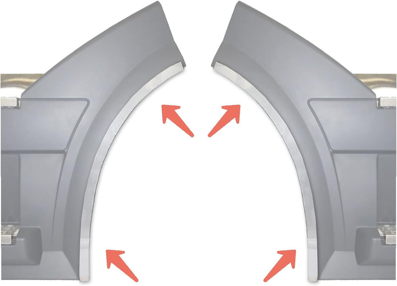 Accent Trims Fit Side Panel Stainless Steel 2004-2017 Volvo VNL