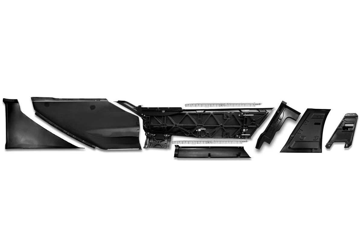 Fairing Panels w/ 2x Steps Full Complete Set fits Driver 2022+ Kenworth T680 Next Gen