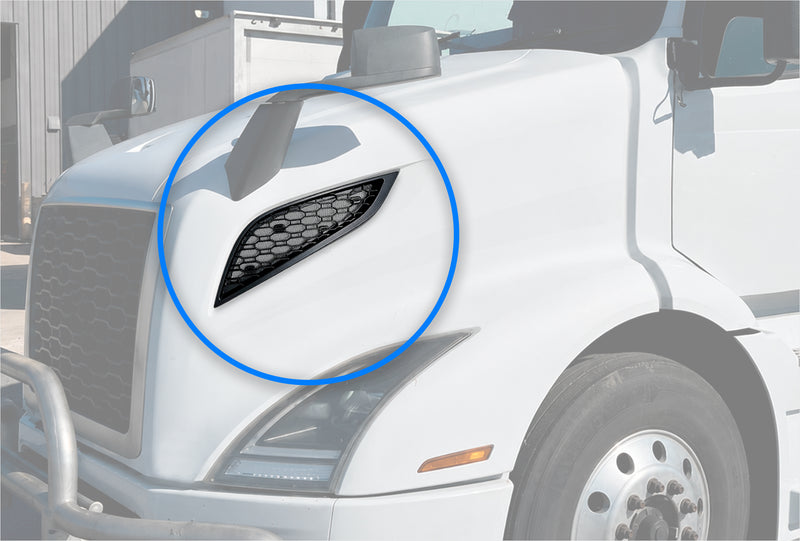 Air Hood Intake Vent Grille Driver 2018+ Volvo VNR
