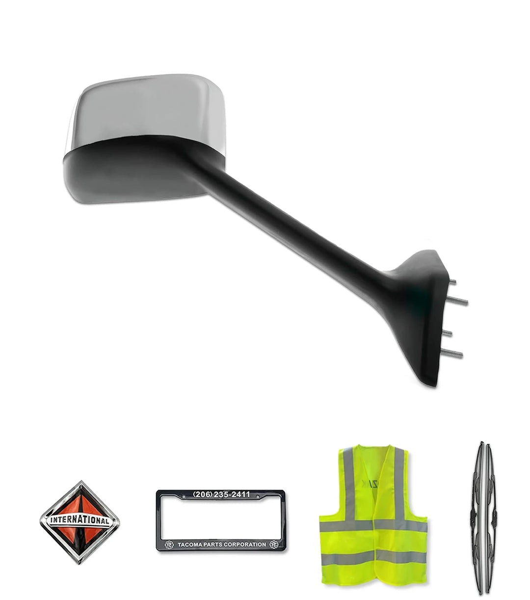 メル99466 Hood Mirror Chrome Passenger International LT625 – Tacoma