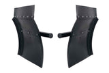 Quarter Fenders Set 24x24" Black Plastic Pair