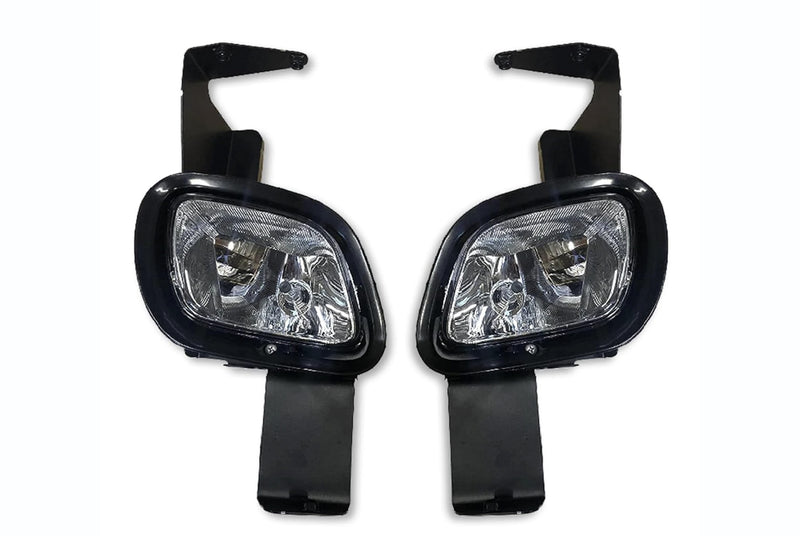 Fog Lights Lamps Assembly with Mounting Brackets Set 2008-2017 Freightliner Cascadia 125 113