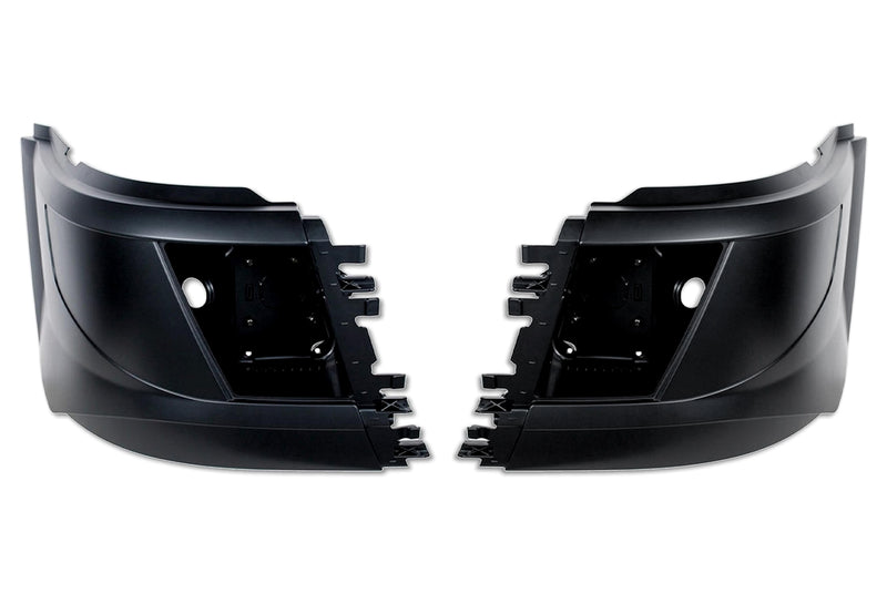 Bumper Corners With Fog Holes Plastic Set 2016-2017 Volvo VNL
