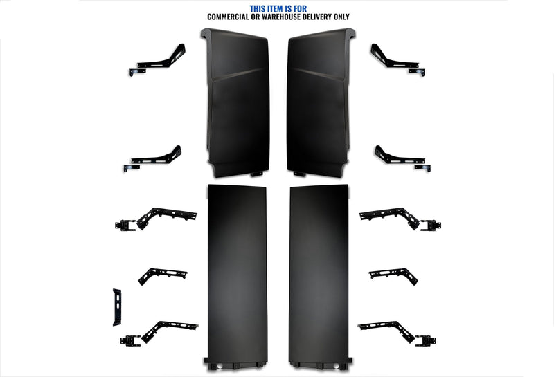 Cabin Fairing Upper and Lower Air Deflectors with Brackets Full Set 2025 2026 Volvo VNL 300 New