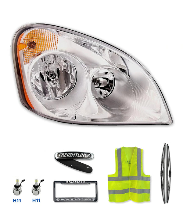 Headlight Passenger 2008-2017 Freightliner Cascadia 113 125
