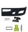 Bumper Extension Corner Black Plastic Driver Kenworth T660