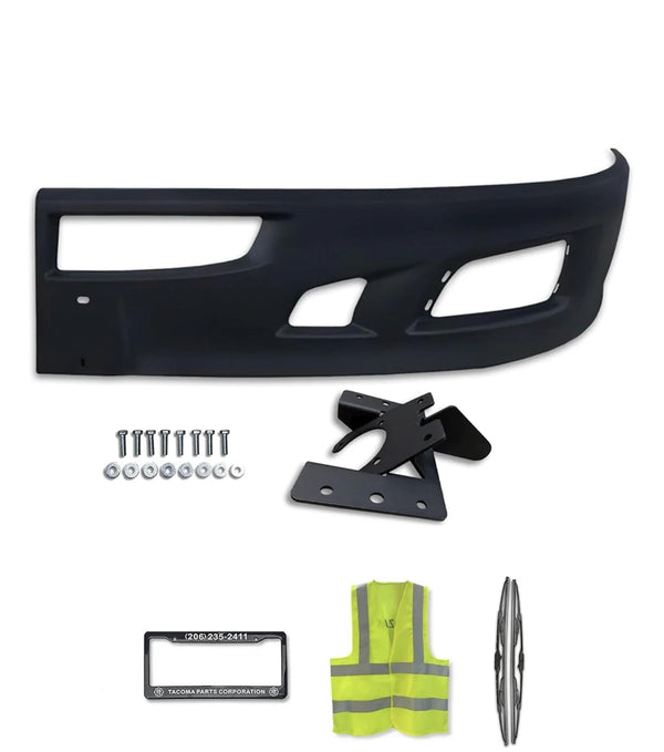 Bumper Extension Corner Black Plastic Driver Kenworth T660