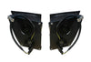 Black Single Bulb Fog Lights Pair Halogen Volvo VNL 2004-2017 - 