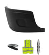 Bumper Corner Outer No Fog Holes Passenger 2008-2017 Freightliner Cascadia 125 113