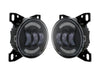 Black LED Fog Lights Lamp Pair Peterbilt 579 578 - 