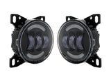 Black LED Fog Lights Lamp Pair Peterbilt 579 578 - 