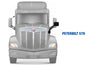 Hood Mirror Black Driver 2010-2017 Peterbilt 579