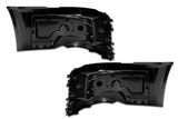 Bumper Corners No Fog Hole Plastic w/ Brackets Set 2016-2017 Volvo VNL