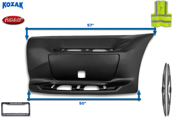 Plastic Front Step Fairing with Tool Box Cover Right Side for Peterbilt 579 2013-2021