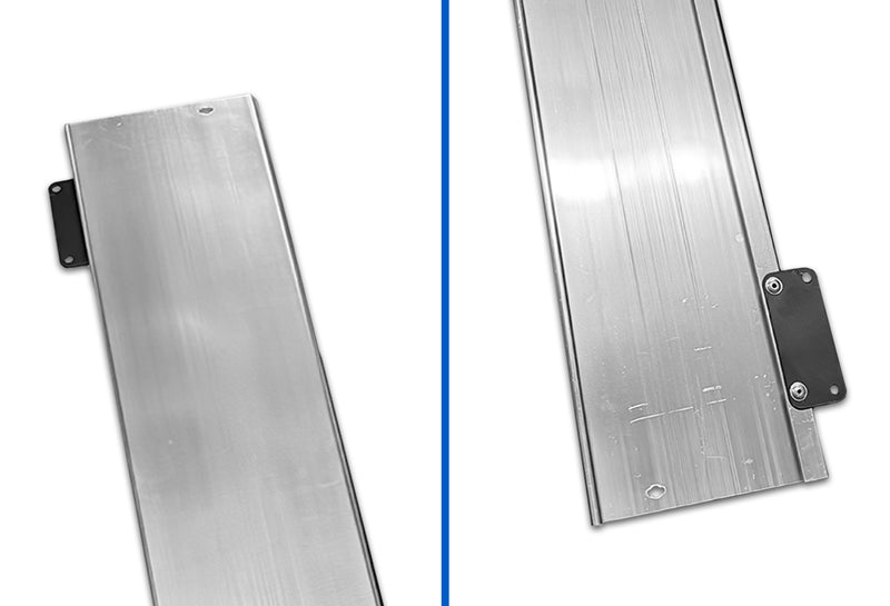 Steps 37.5" & Step Skirt of Front Side Fairing Aluminum Metal Set Passenger 2008-2017 Freightliner Cascadia 125