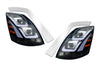 Hood Shell Fiberglass w/ Grille, Mirror, Headlight, Air Intakes 2004-2017 Volvo VNL