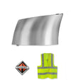 Bumper Corner Chrome Trim Driver 2008-2015 International Prostar