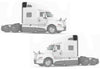 Top Wind Fairings Cab Extendes Set International LT LT625
