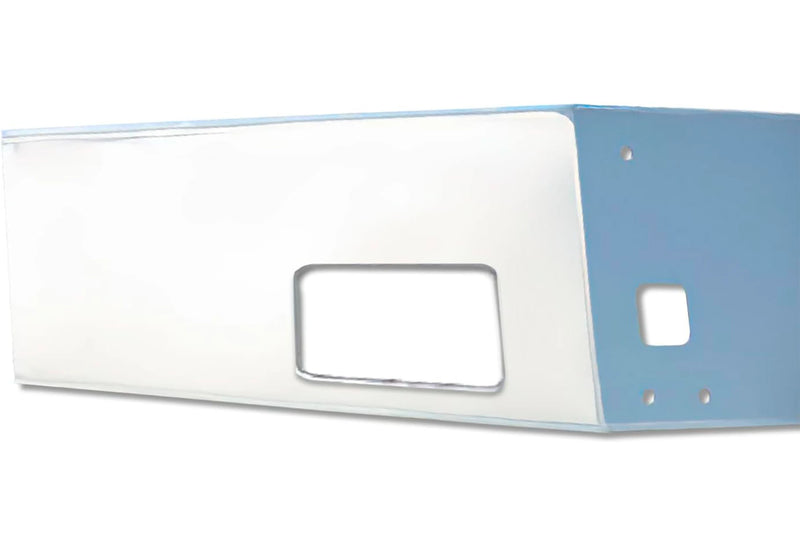 15" Bumper With Fog Holes Chrome Aero Kenworth T800 T880