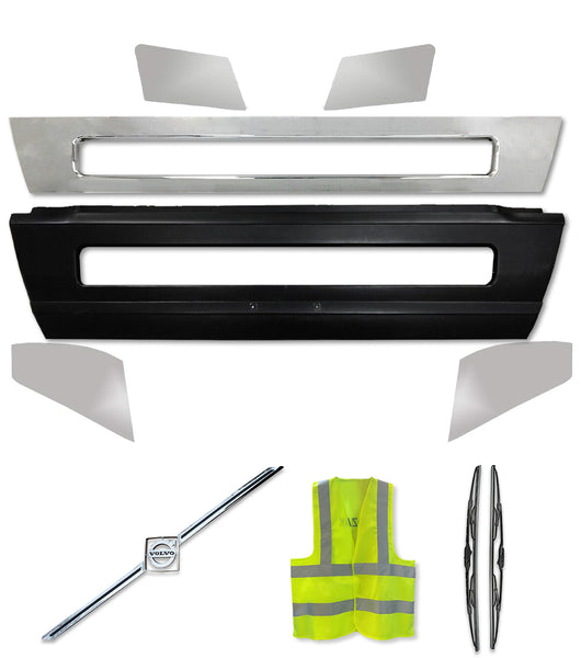 Bumper Center with Chrome Trim Set 2016-2017 Volvo VNL