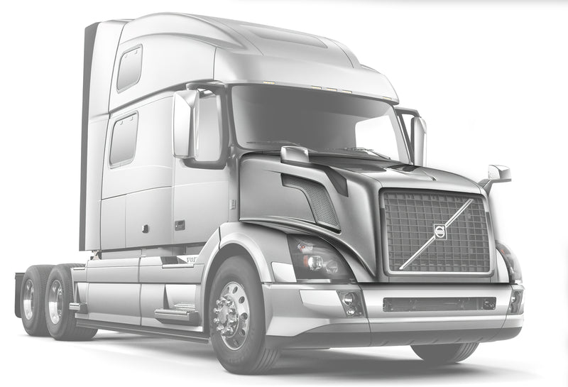 Hood Shell Fiberglass 2004-2017 Volvo VNL