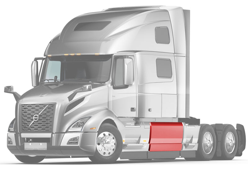 Fedar Middle Fairing Extension Stripe Pair For 2018–2022 Volvo VNL – 66 Inch Length, 9 Inch Height