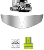 Bumper Corners Chrome Trim Set 2016-2017 Volvo VNL