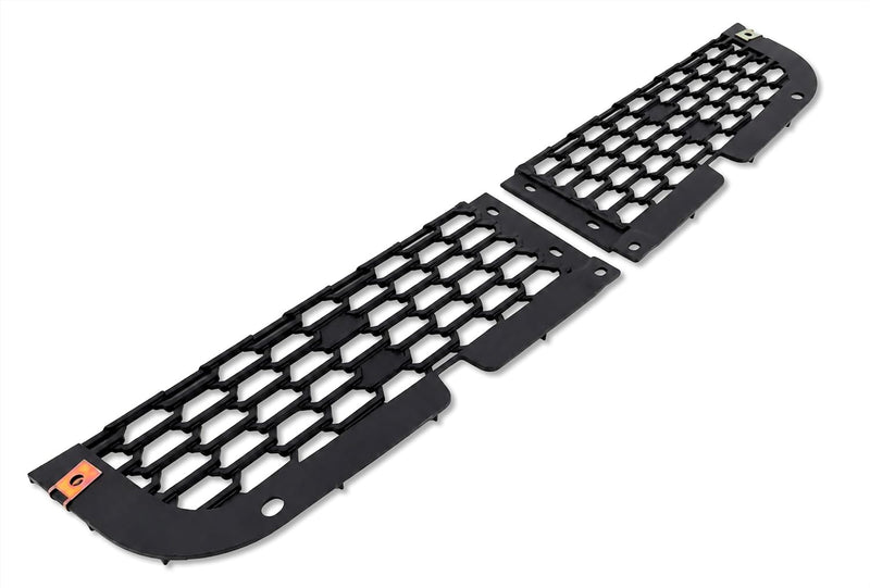 Front Bumper Upper Trim Mesh Grilles with Radar Cover Set 2018-2024 Freightliner Cascadia