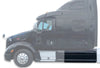 Rear Skirt Fairing Panel Left Driver Side for Peterbilt 587 387 - 
