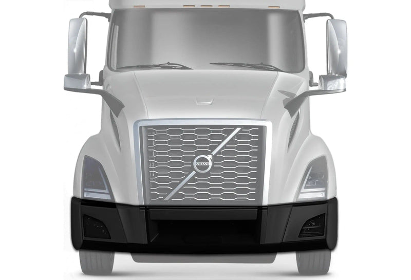 Kozak Plastic Bumper Set With Brackets With Fog Light Holes for Volvo VNL 2018+ - 