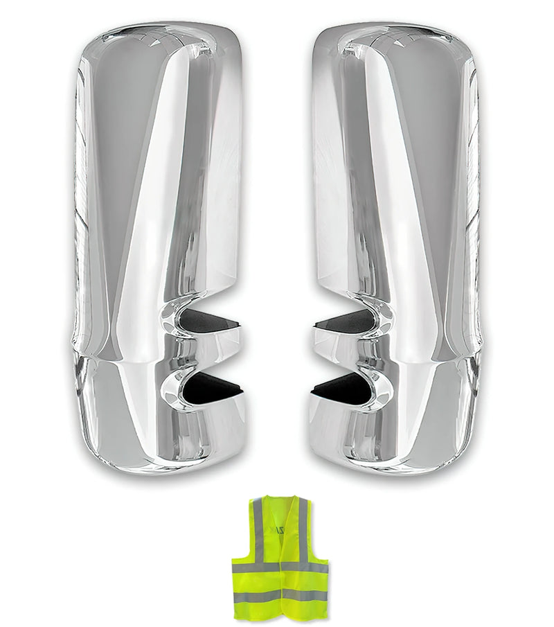 Door Mirror Covers Chrome Set Kenworth 2013-2021 T680 T880