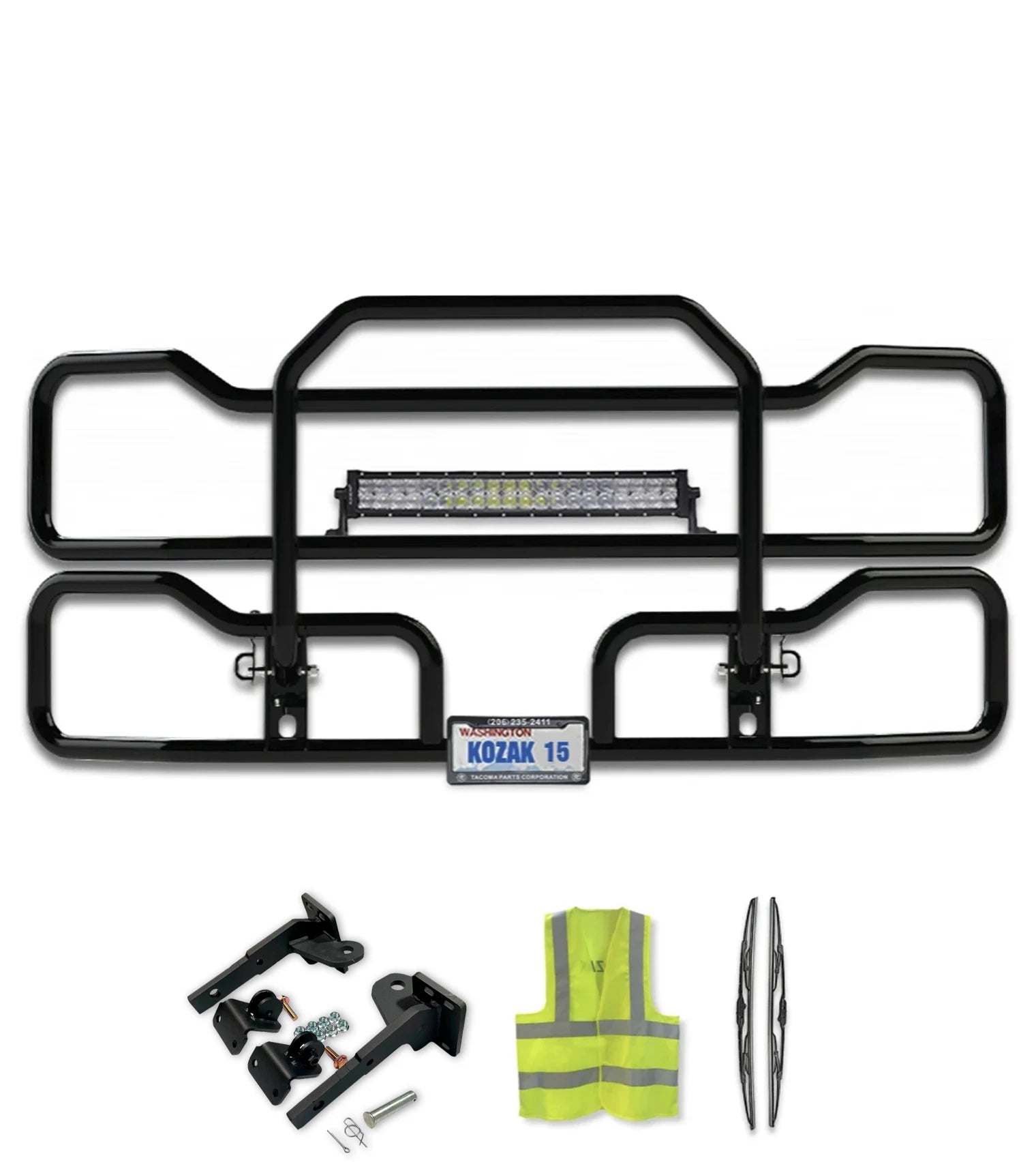 Front Grille Guard Black 2022+ Kenworth T680 Next Gen